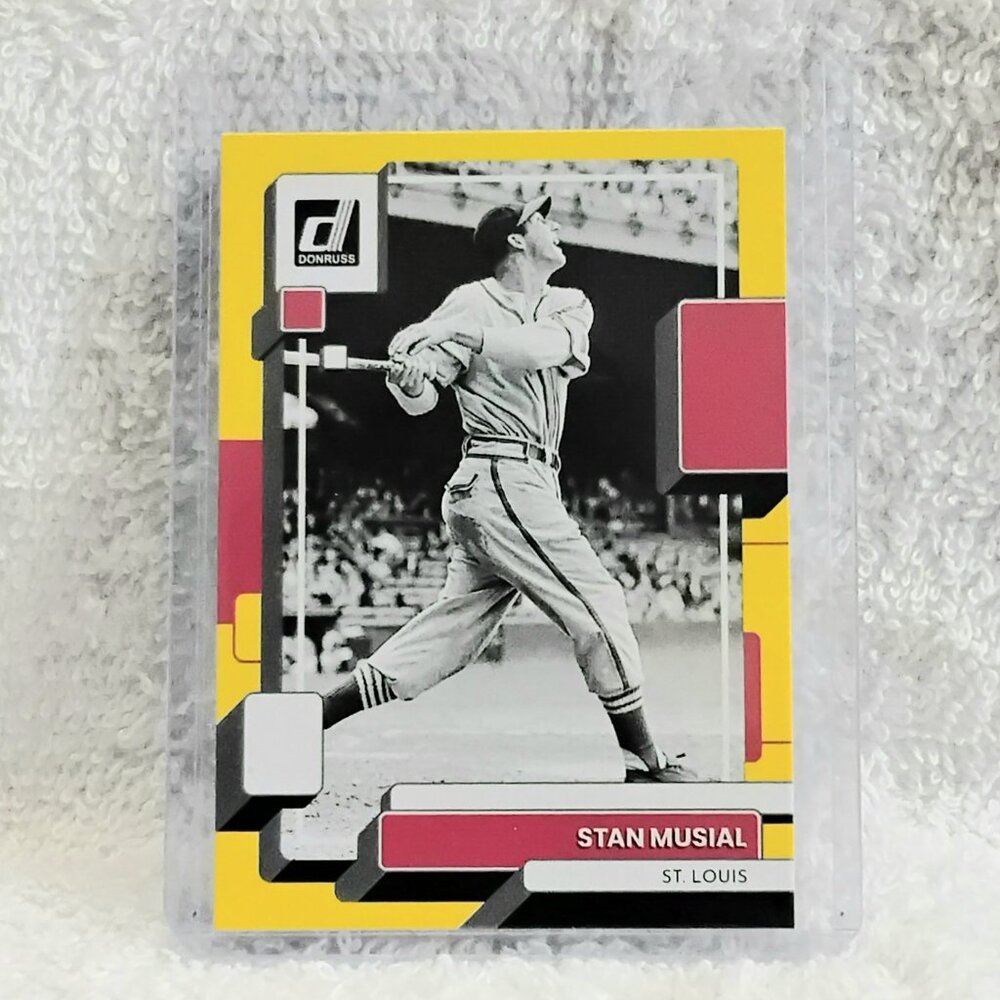 5/$20 Mint 2022 Donruss Stan Musial Yellow MLB Card 223!!